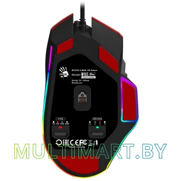Игровая мышь A4Tech Bloody W95 Max Sports (красный/черный) картинка 10
